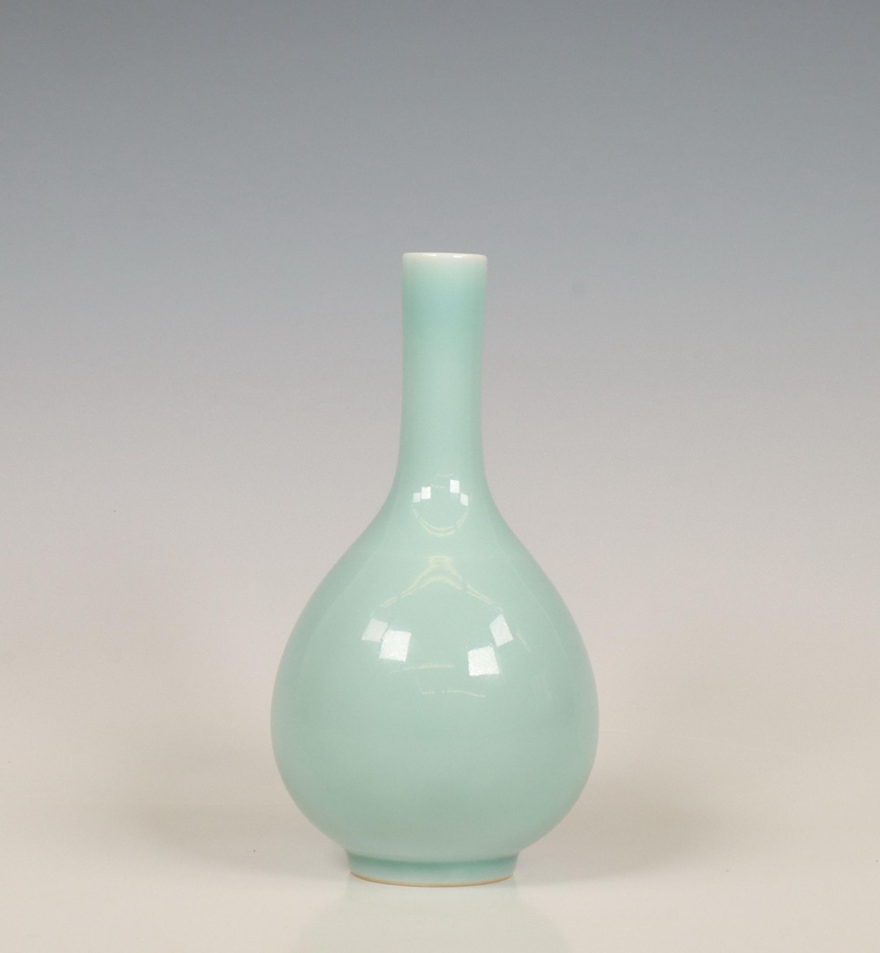 China, claire-de-lune-glazed bottle vase, 20th century, - Image 4 of 4