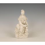 China, a Dehua porcelain model of Guanyin, 20th century,