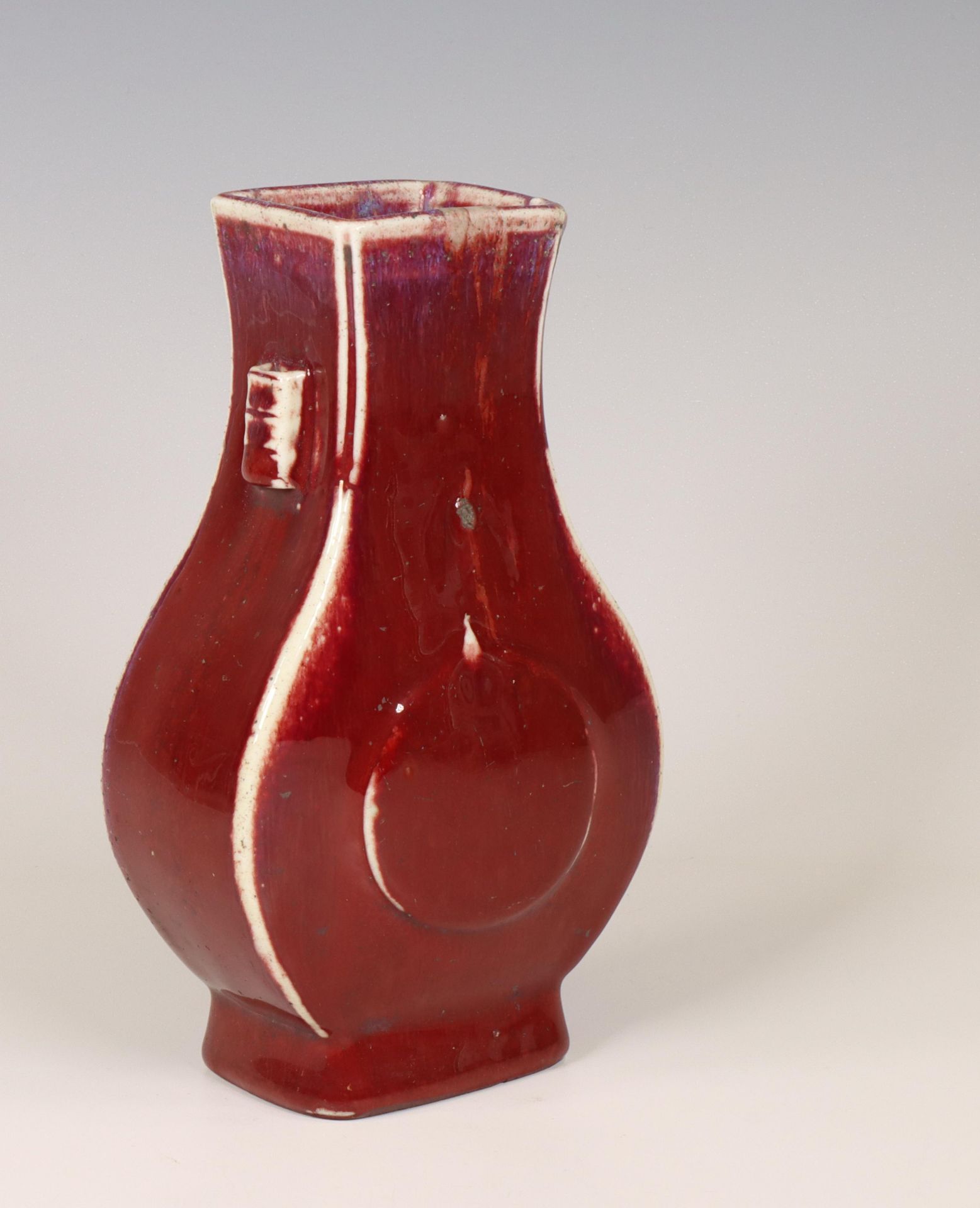 China, a flambé-glazed vase, fanghu, 19th/ 20th century, - Image 3 of 3