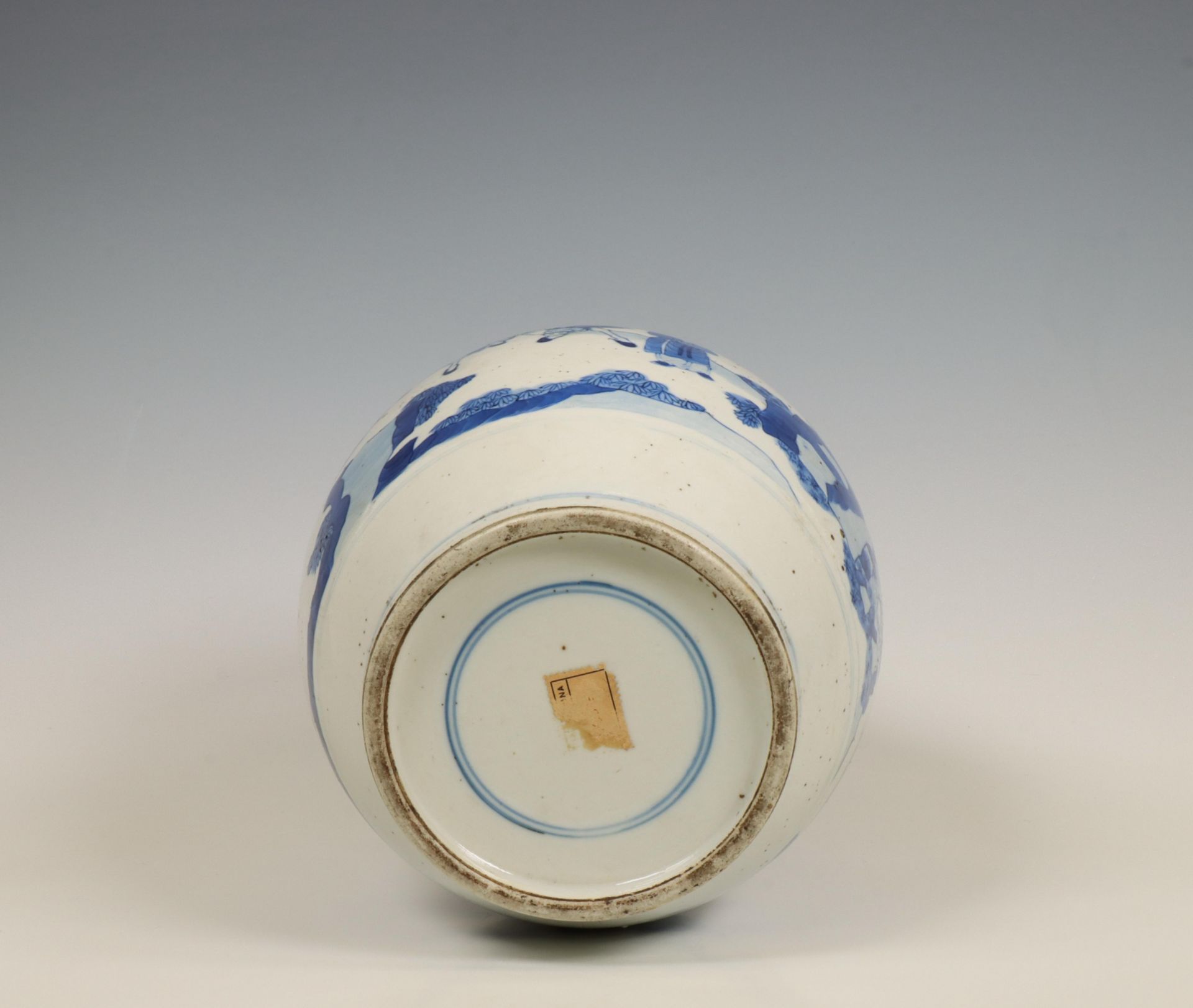 China, blue and white porcelain vase mounted as a lamp, 19th century, - Bild 3 aus 4