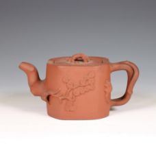 China, a Yixing earthenware teapot and cover,