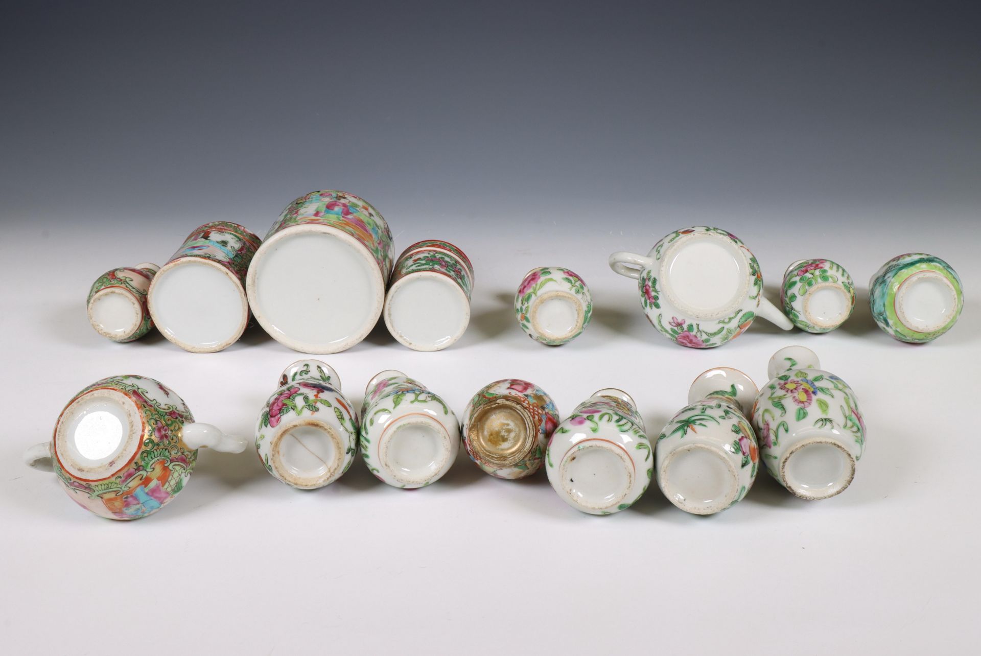 China, a collection of Canton famille rose porcelain, 19th century, - Image 3 of 4