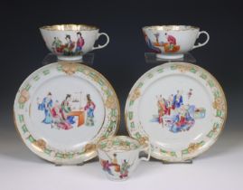 China, a small collection of Mandarin famille rose porcelain, 19th century,