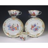 China, a small collection of Mandarin famille rose porcelain, 19th century,