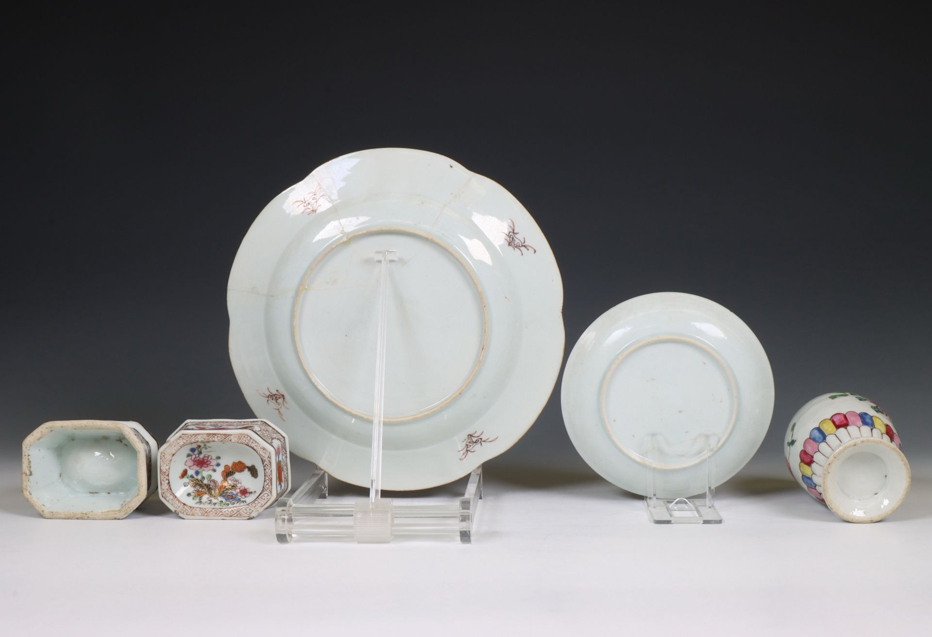 China, a small collection of famille rose porcelain, 18th-19th century, - Image 2 of 2