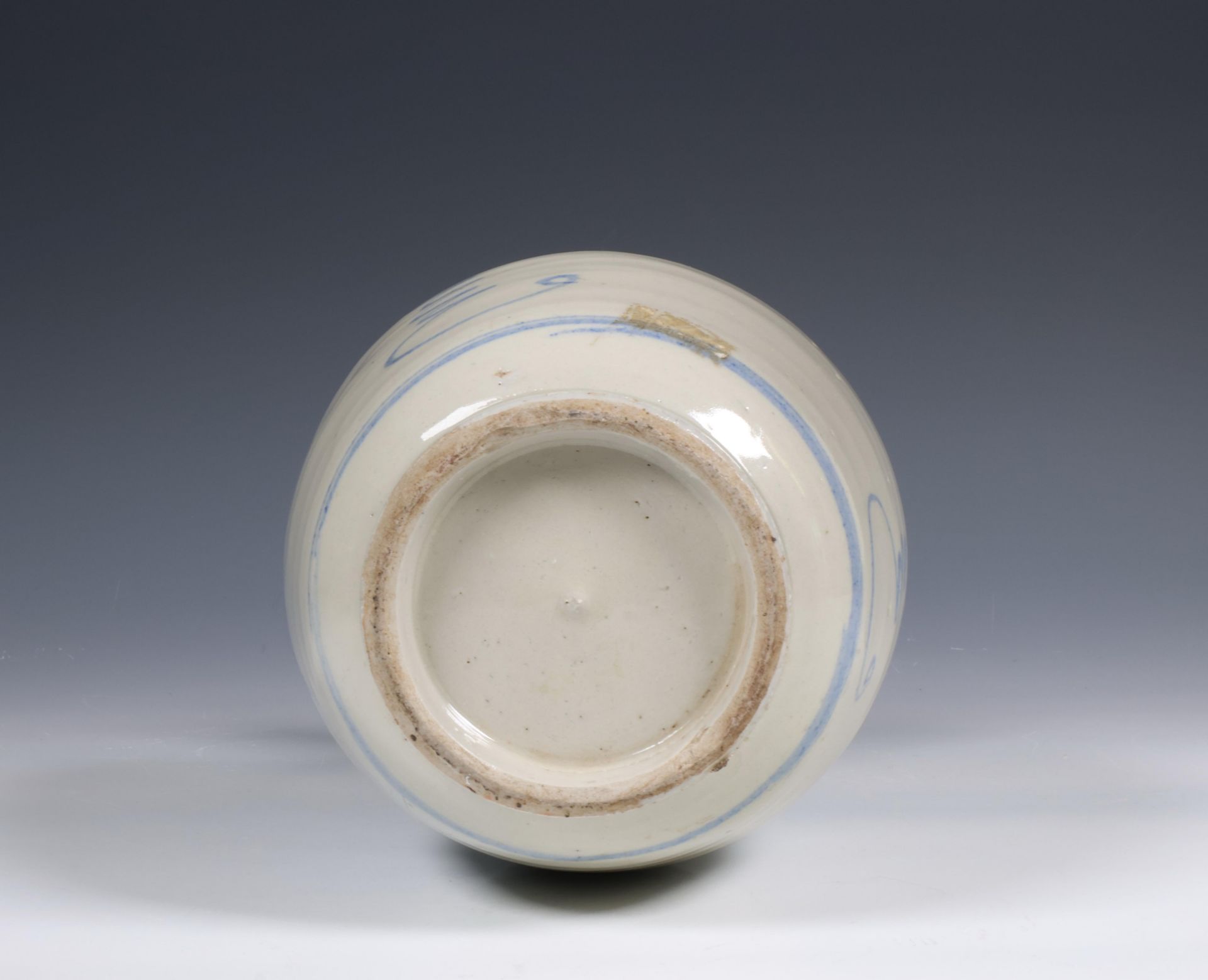 China/ Vietnam, blue and white glazed earthenware water-pot, 20th century, - Bild 5 aus 6