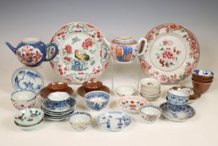 China, collection of famille rose and blue and white porcelain, 18th-20th century,