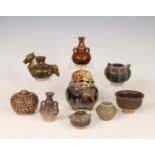 China, a collection of brown-glazed objects, possibly Song dynasty (960-1279) and later,