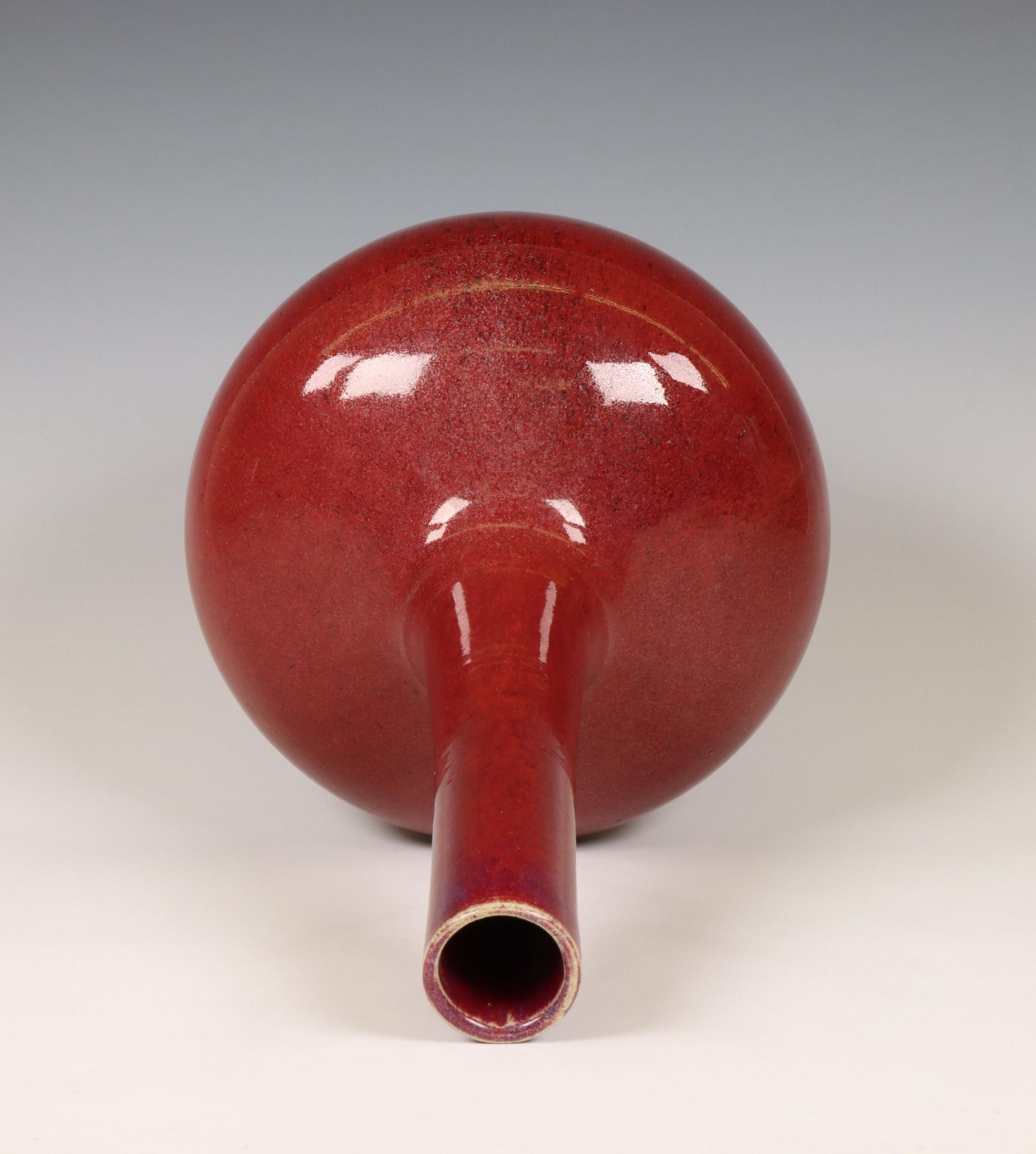 China, a copper-red-glazed bottle vase, 19th century, - Image 4 of 6