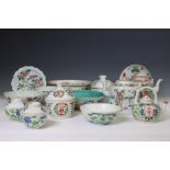 China, a collection of famille rose porcelain, 20th century,