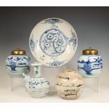 China, a collection of blue and white porcelain, 18th-19th century,