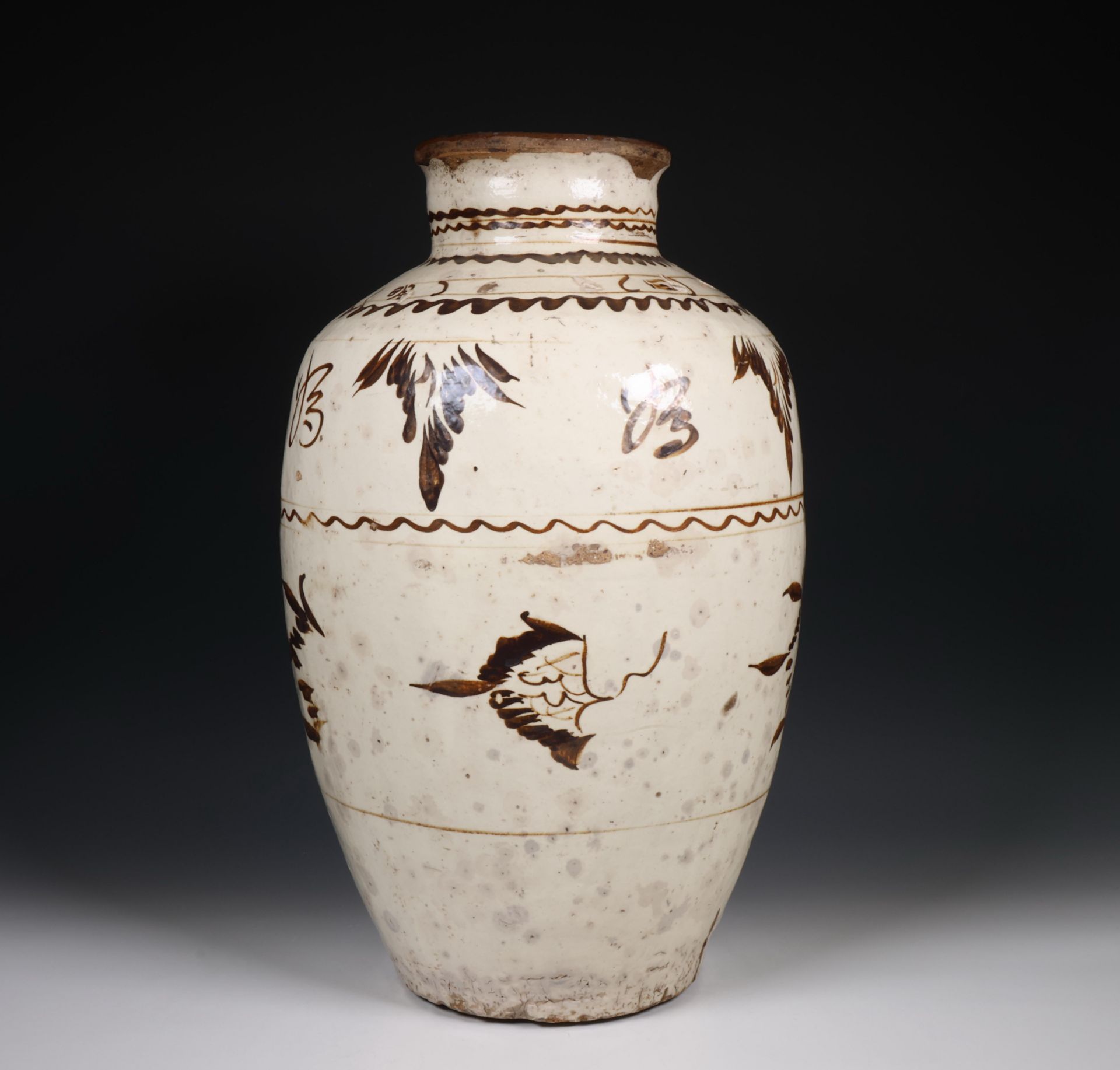 China, Cizhou large storage jar, Ming dynasty (1368-1644), - Image 6 of 6