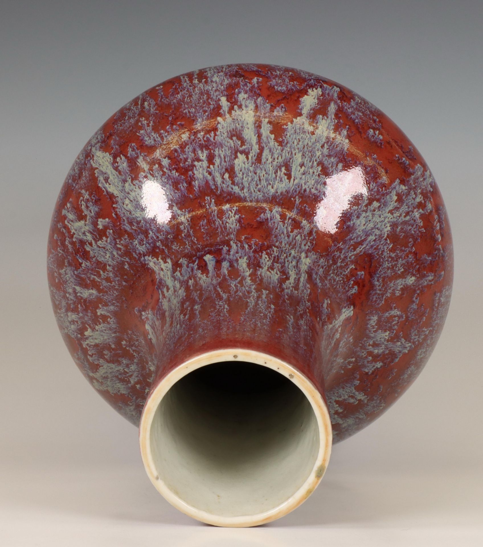 China, flambé-glazed bottle vase, ca. 1900, - Bild 3 aus 5