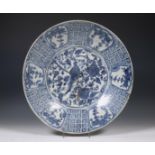 China, blue and white Swatow charger, 17th century,