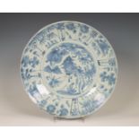 China, a Swatow blue and white dish, ca. 17th century,