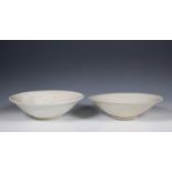 China, two celadon-glazed dishes, Northern Song dynasty, 10th-12th century,