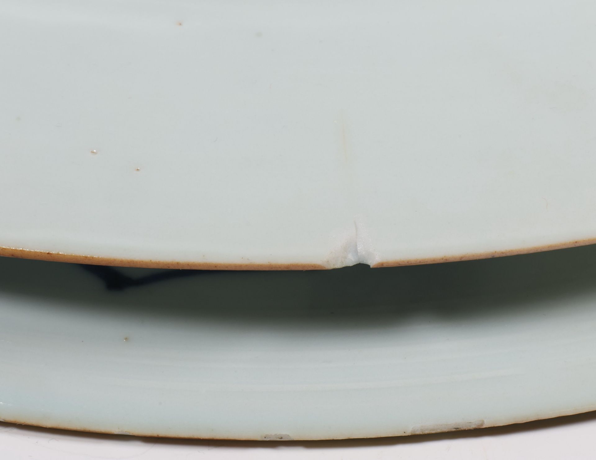 China, pair of blue and white porcelain plates, Qianlong period (1736-1795), - Image 2 of 3