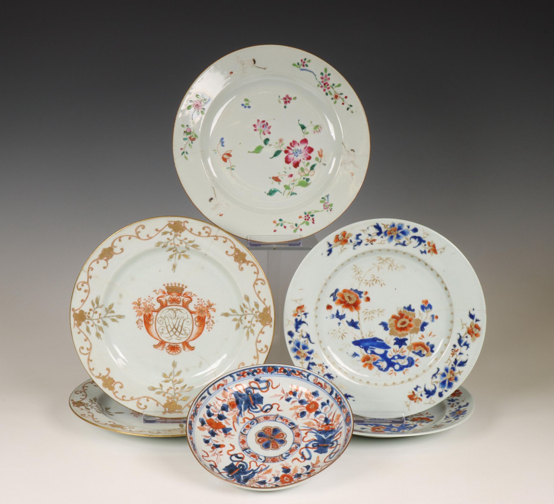 China, small collection of porcelain plates, 18th century, - Bild 3 aus 3