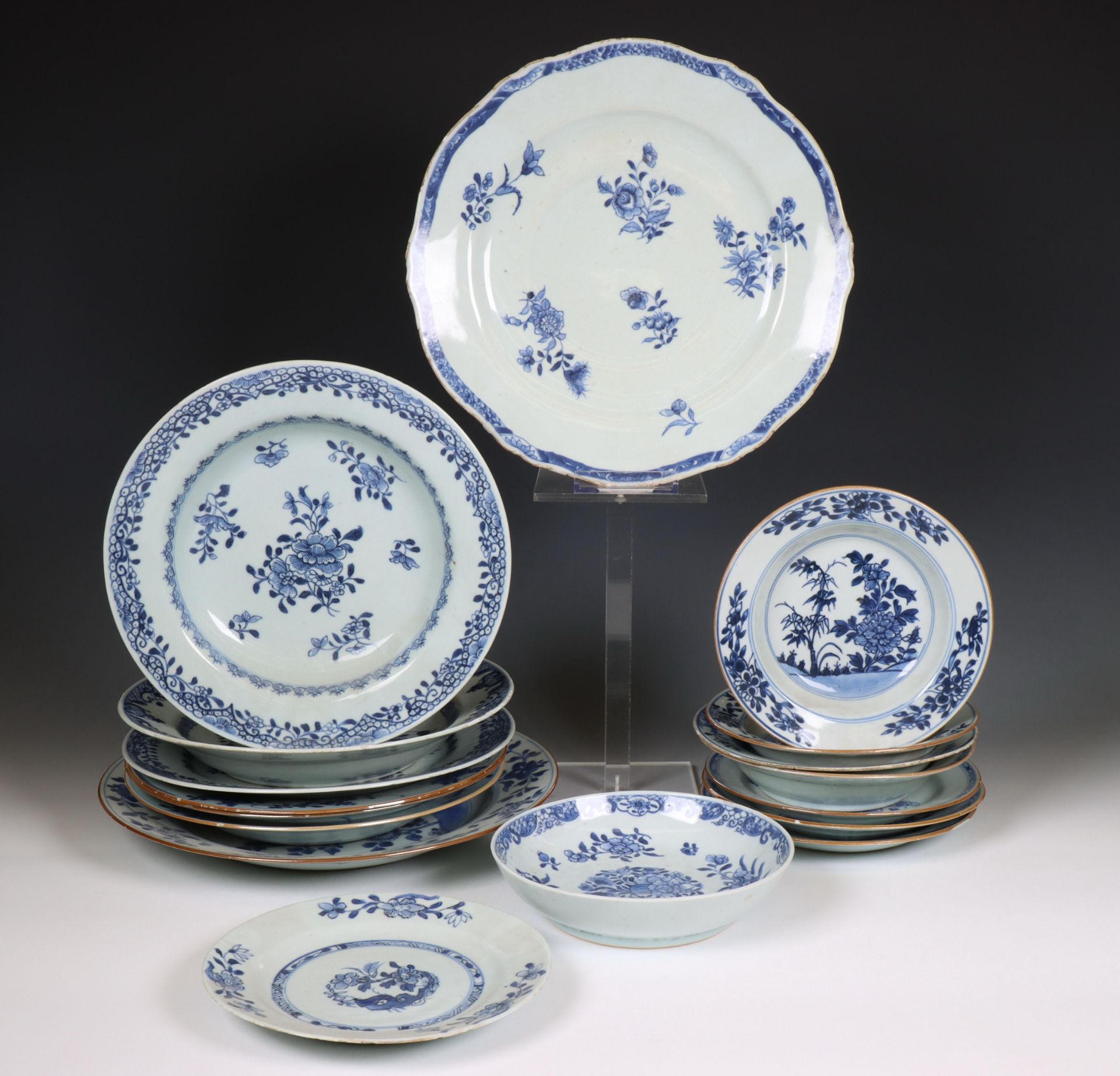 Thailand, a collection of blue and white pottery, 15th-17th century, - Image 2 of 3