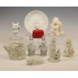 China, a collection of Dehua and white-glazed porcelain, mainly 20th century,