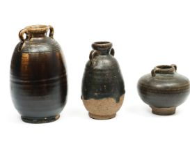 China, three brown-glazed vessels, Song dynasty (960-1279),