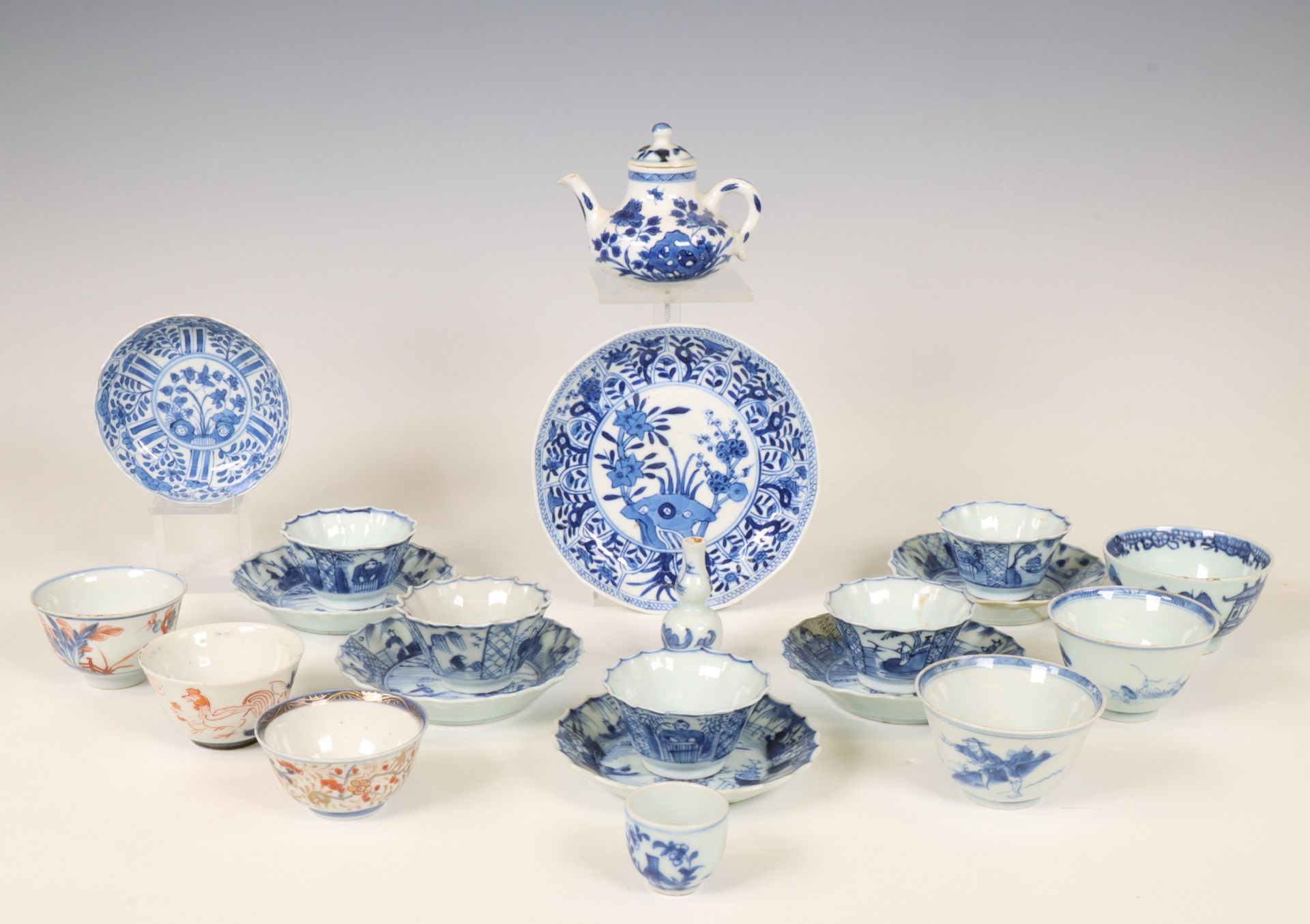 China, collection of blue and white porcelain, 18th century and later,