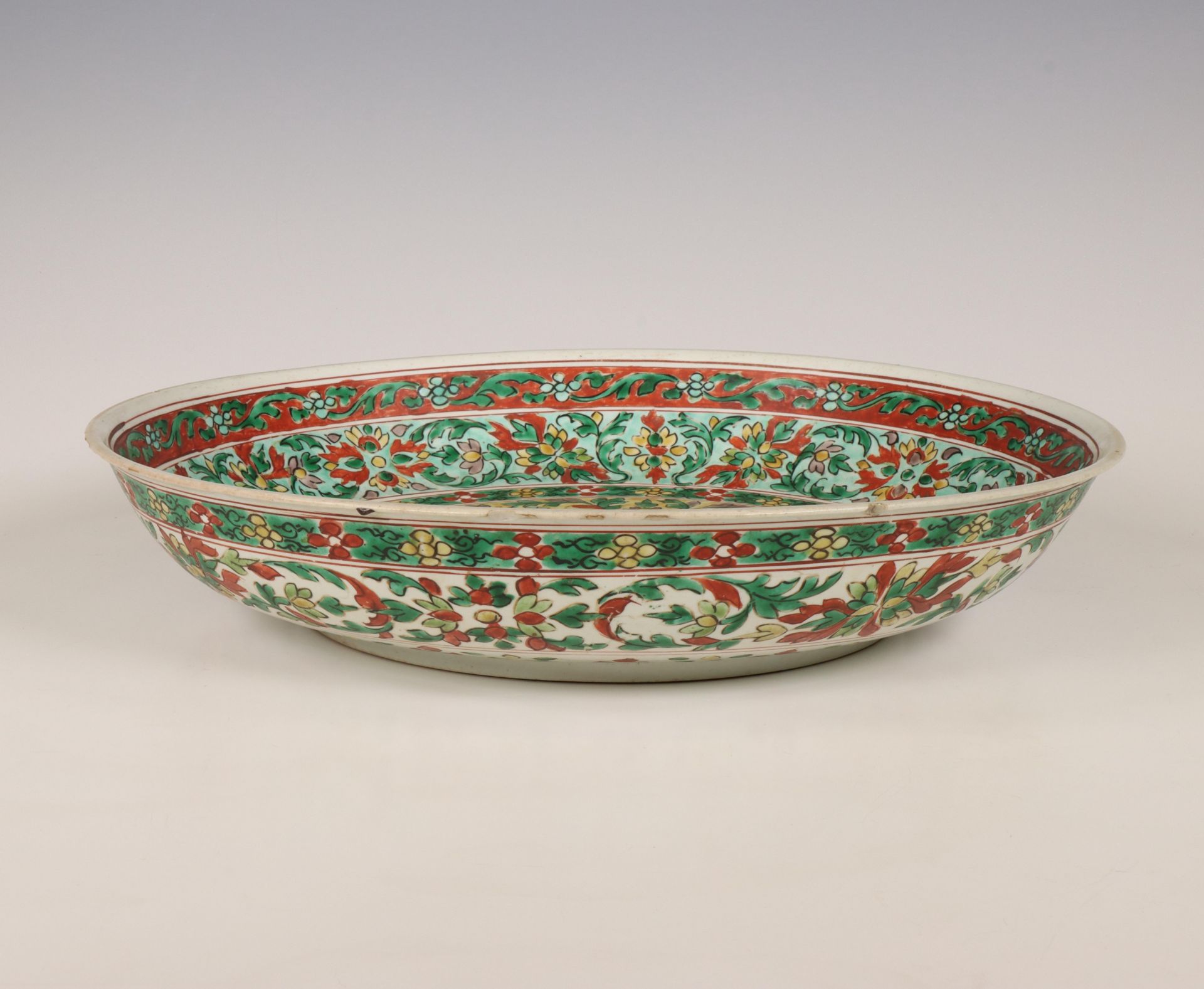 China, a famille verte porcelain dish, 19th century, - Image 2 of 4