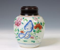 China, small famille rose porcelain ginger jar, Qianlong period (1736-1795),