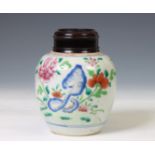 China, small famille rose porcelain ginger jar, Qianlong period (1736-1795),