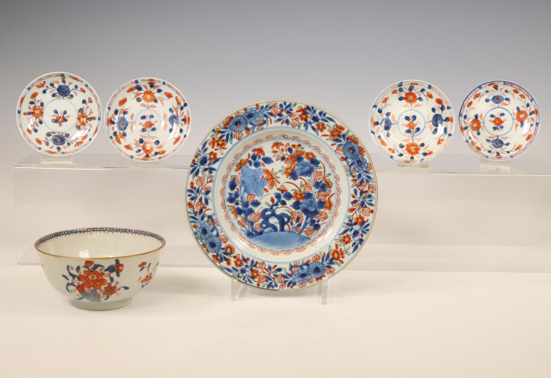 China, a small collection of Imari porcelain, 18th century,