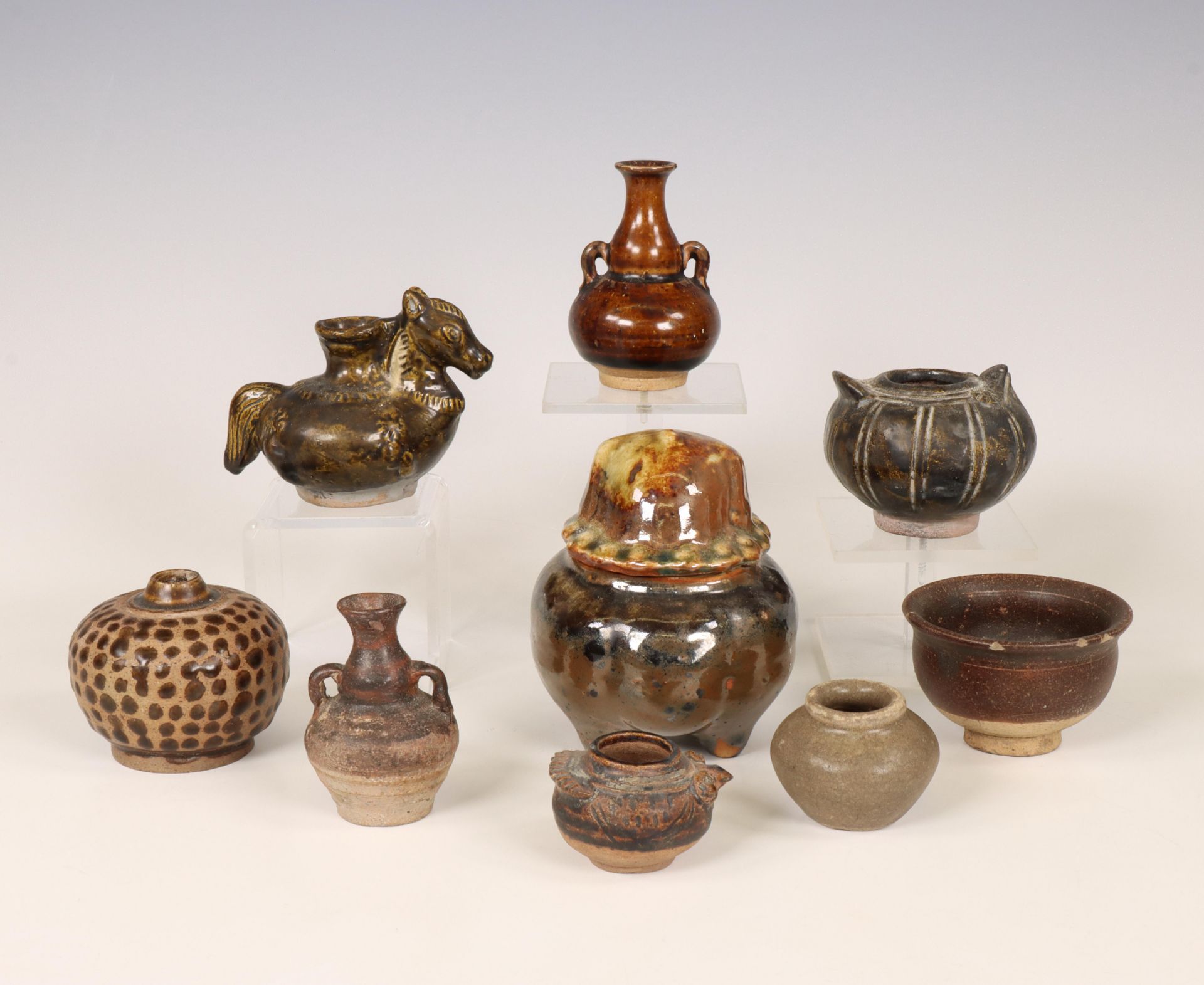 China, a collection of brown-glazed objects, possibly Song dynasty (960-1279) and later, - Image 2 of 4