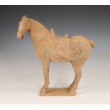 China, pottery model of a horse, probably Tang dynasty (618-906),