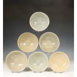 China, collection of twelve celadon-glazed bowls, Northern Song dynasty, 10th-12th century,