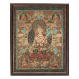 Nepal, a thangka depicting the white Tara, late 19th century,