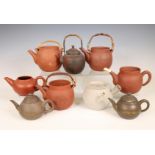 China, collection Yixing and metal teapots,