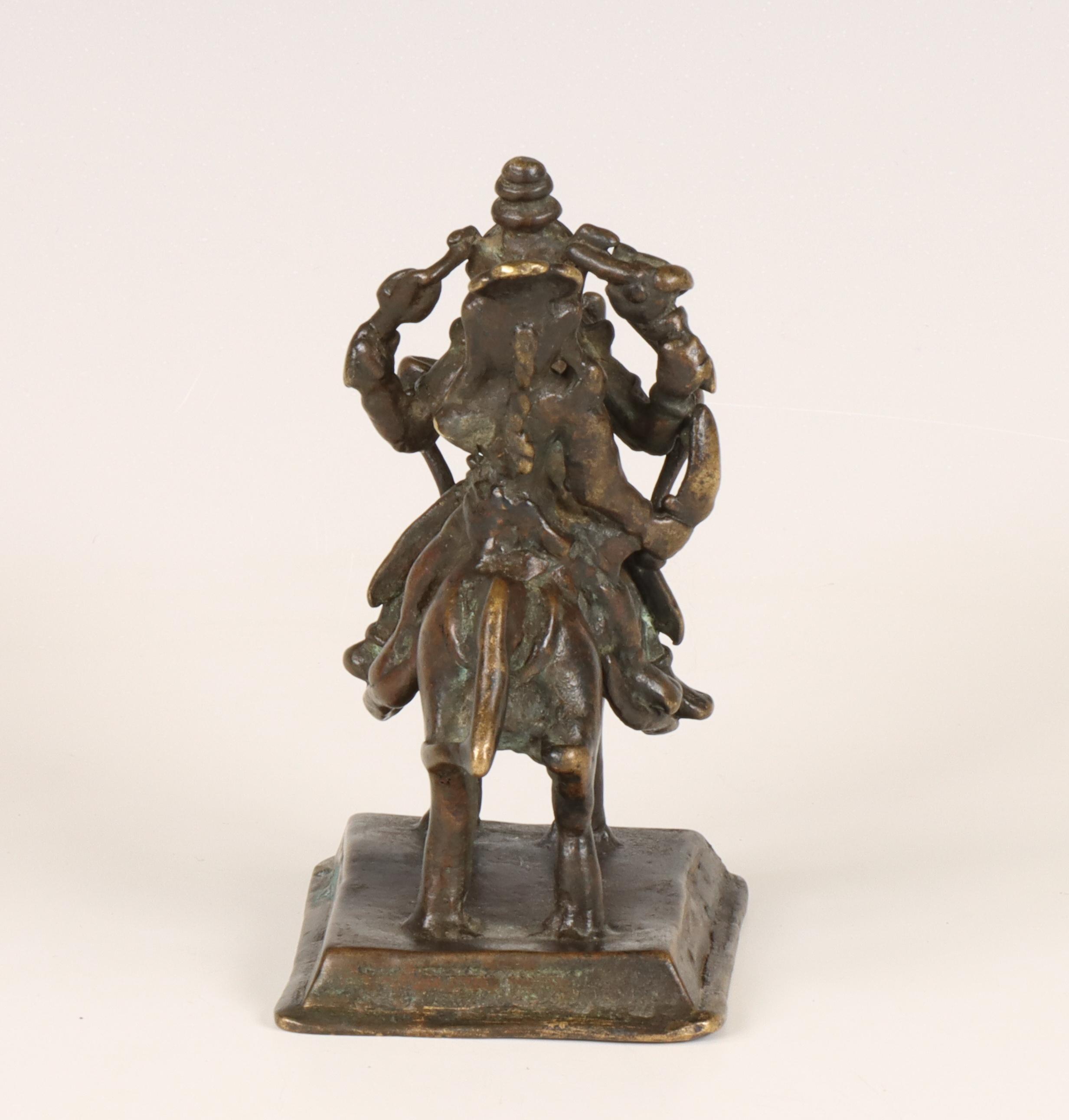 India, bronze sculpture of Khandoba (Shiva) and Mhalsa (Parvati), 19th century or earlier, - Image 5 of 5