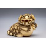 Japan, an ivory netsuke, Edo period (1603-1868), late 18th/ 19th century,