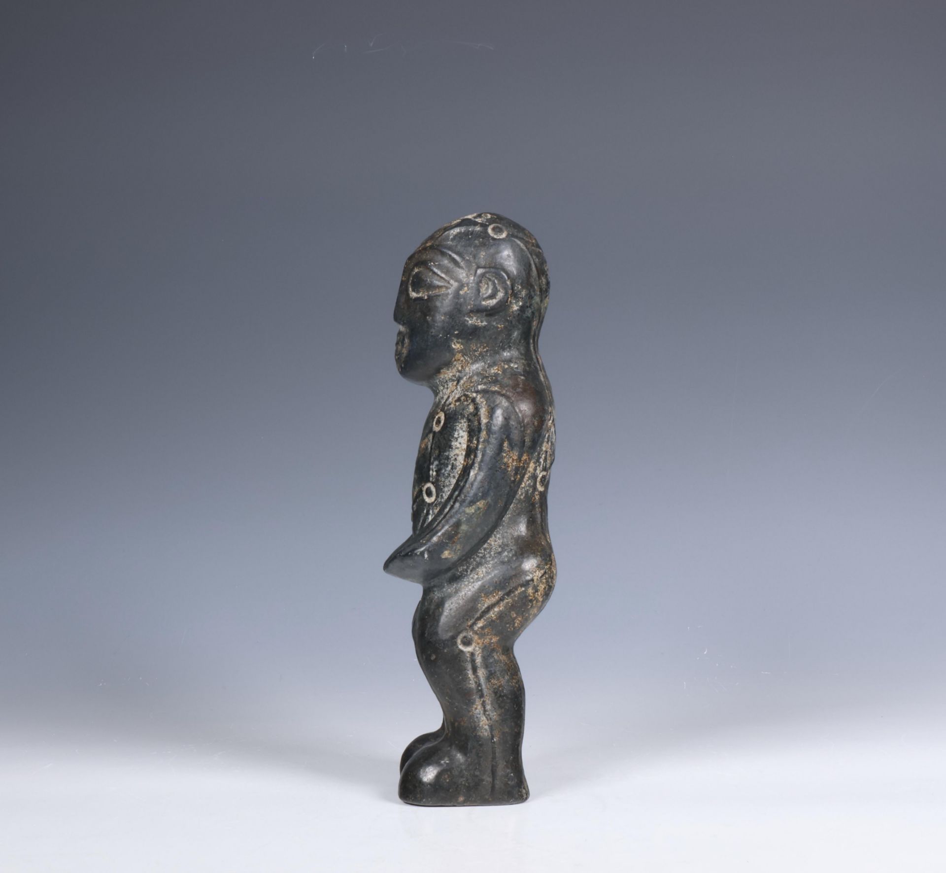 China, black stone medical figure, - Image 6 of 6