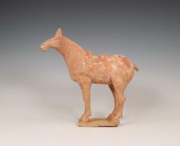China, pottery model of a horse, probably Tang dynasty (618-906),
