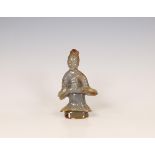 China, an agate carving of a lady, 20th century,