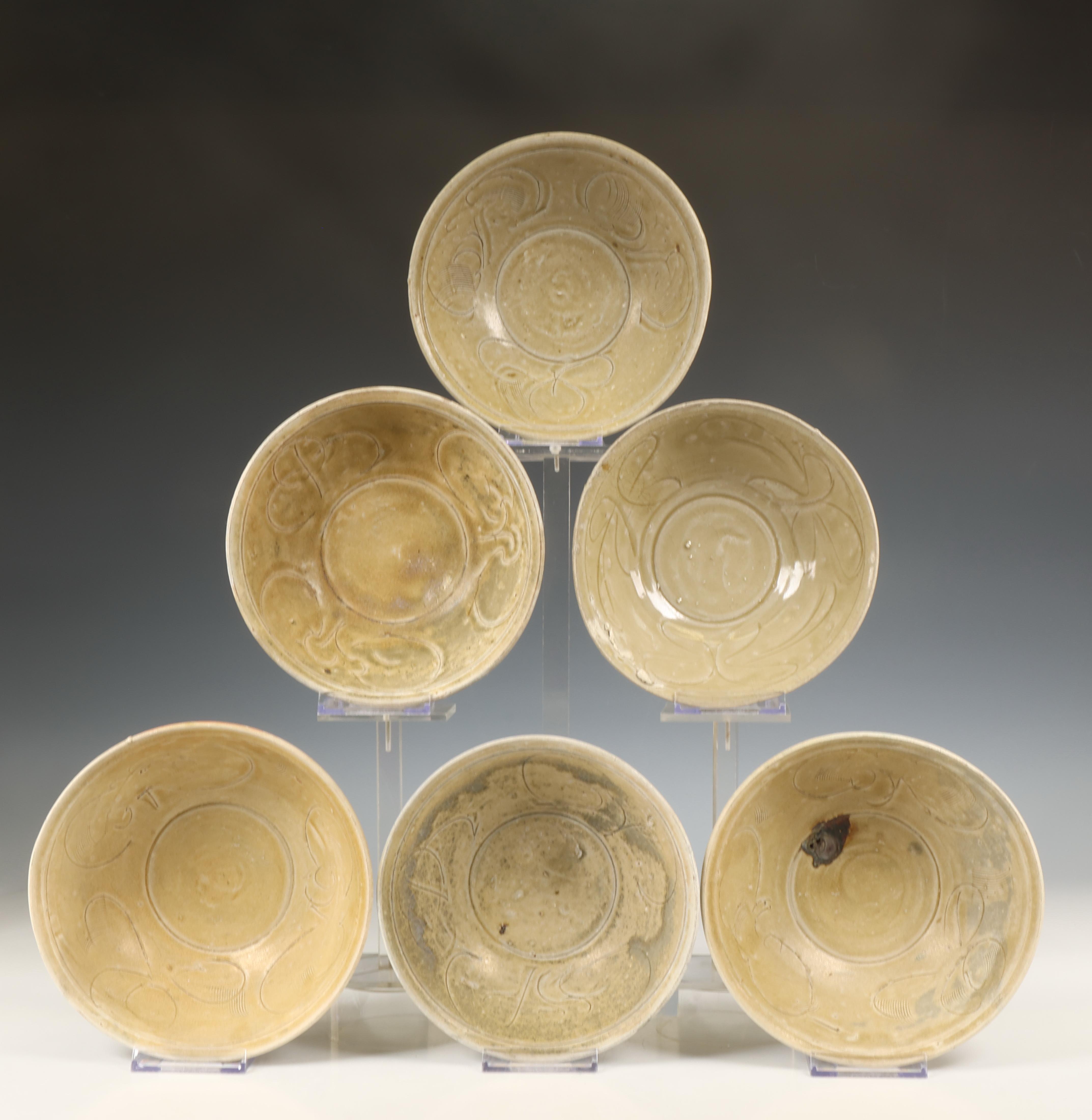 China, collection of eighteen celadon-glazed bowls, Northern Song dynasty, 10th-12th century, - Image 7 of 7