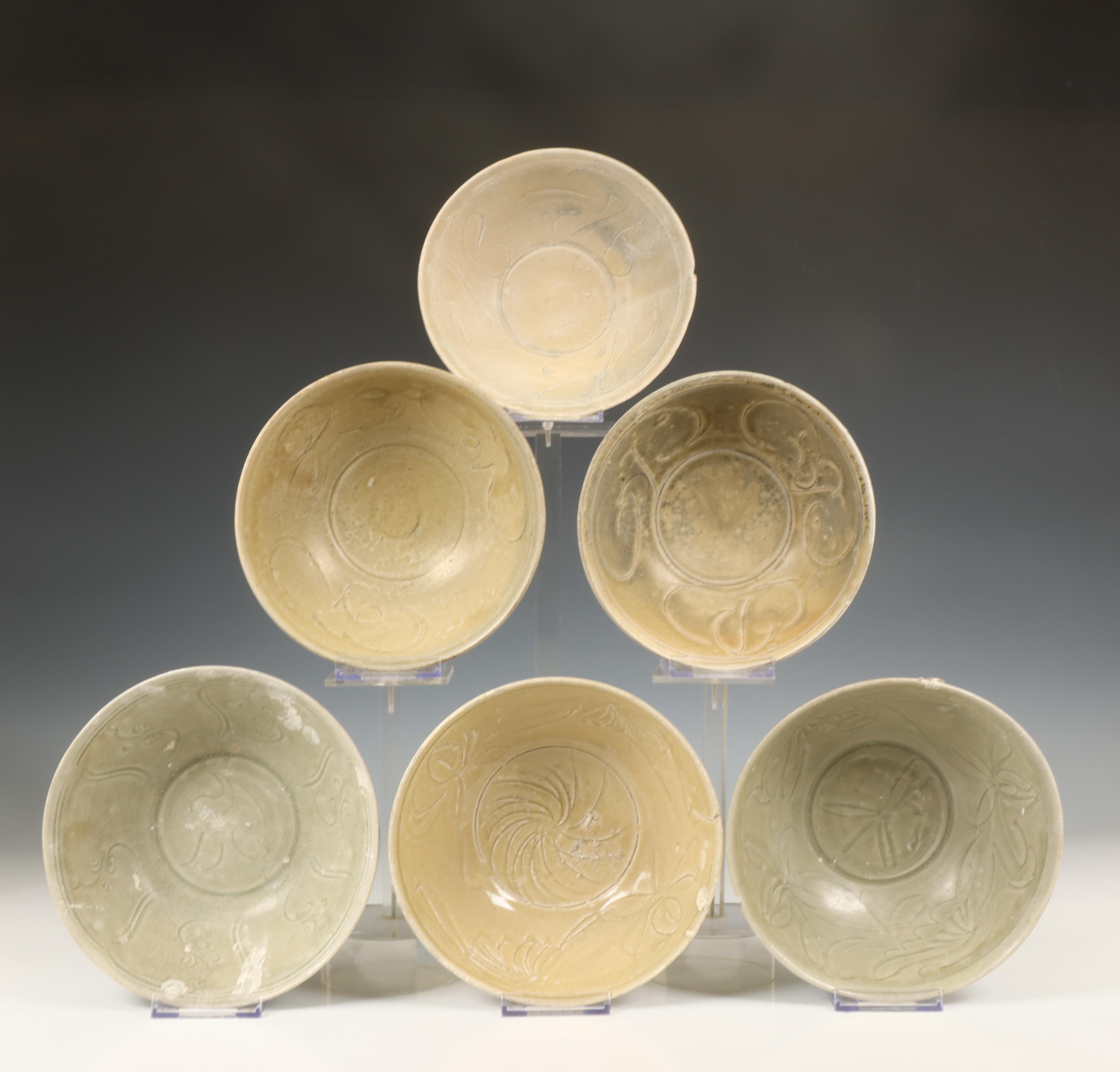 China, collection of eighteen celadon-glazed bowls, Northern Song dynasty, 10th-12th century, - Image 7 of 7