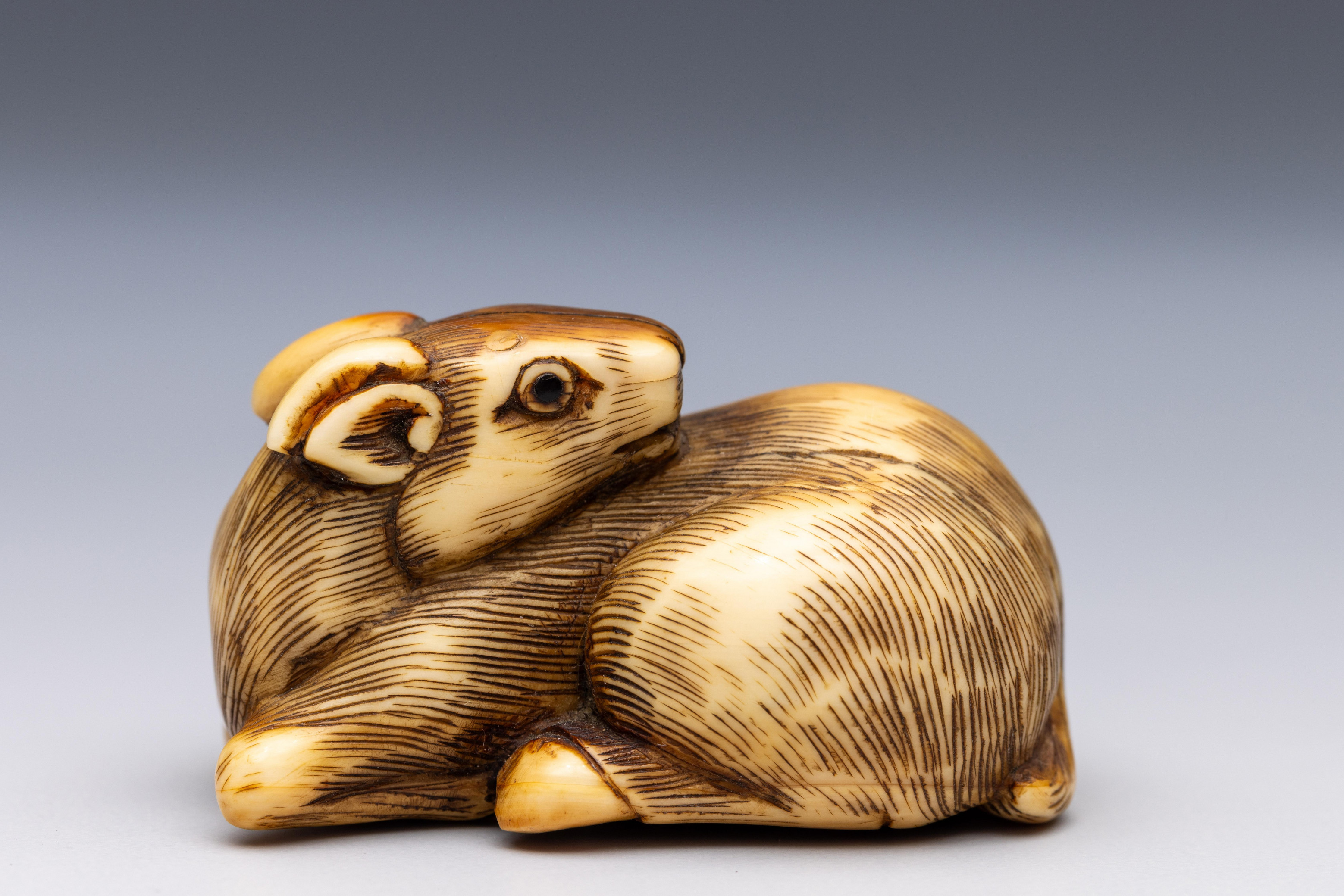 Japan, an ivory netsuke, Edo period (1603-1868), late 18th/ 19th century,