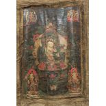 Tibet, a thangka depicting Manjushri, early 19th century,