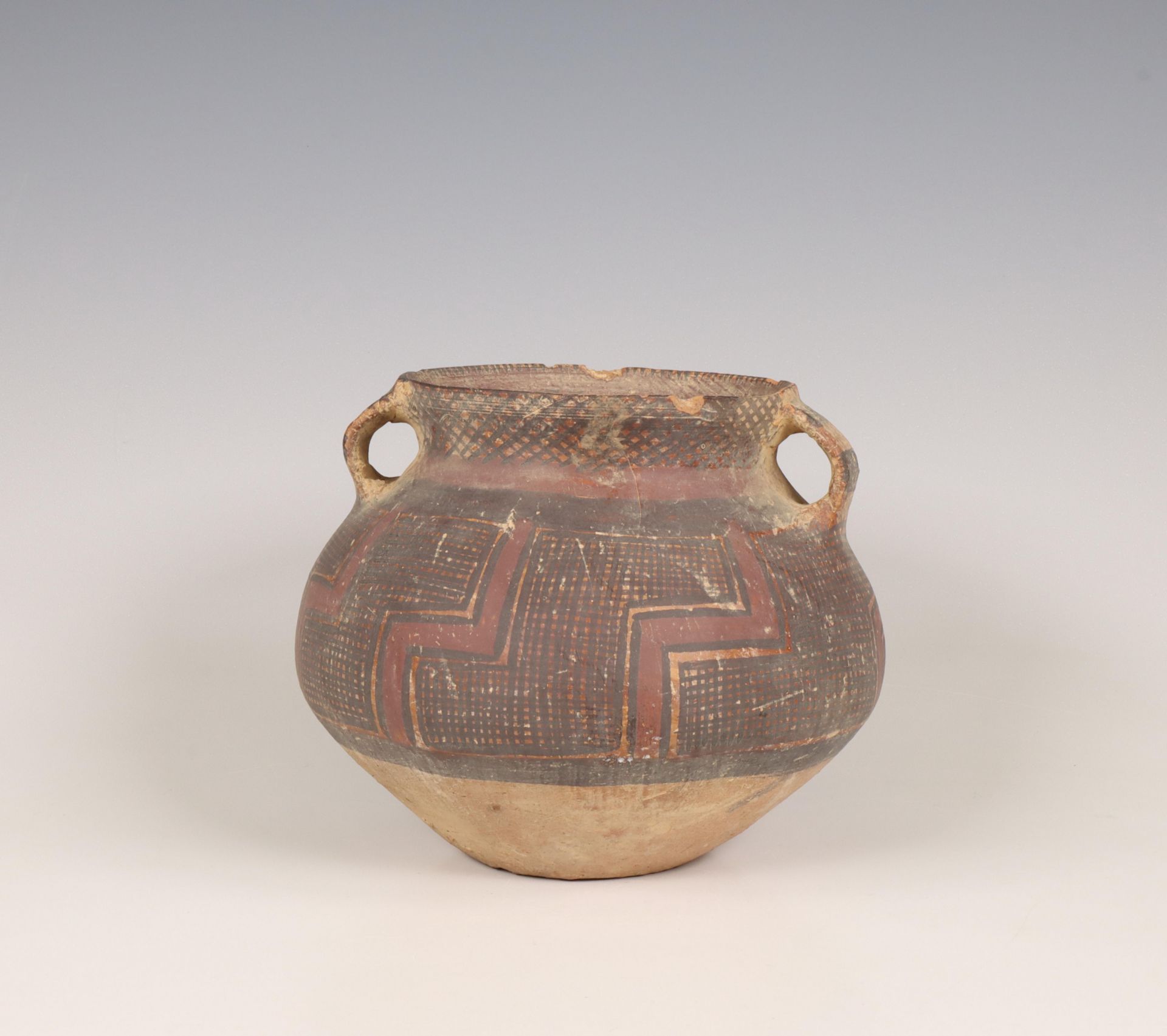 China, earthenware pot, Majiayao culture, Machang phase, late 3rd millennium BC, - Image 2 of 6