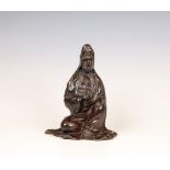 China, bronze figure of Guanyin, 19th/ 20th century,