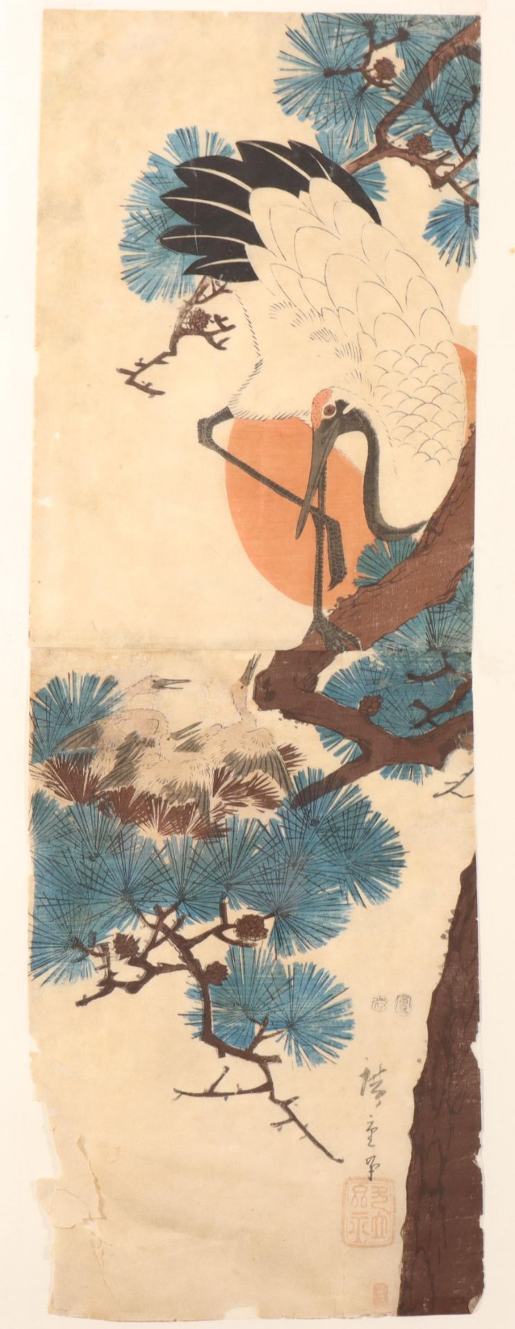 Japan, two woodblock prints, 20th century, pillar prints, - Bild 2 aus 3