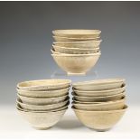 China, collection of eighteen celadon-glazed bowls, Northern Song dynasty, 10th-12th century,