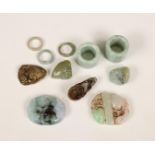 China, a small collection of jadeite and hardstone carvings, mainly 20th century,
