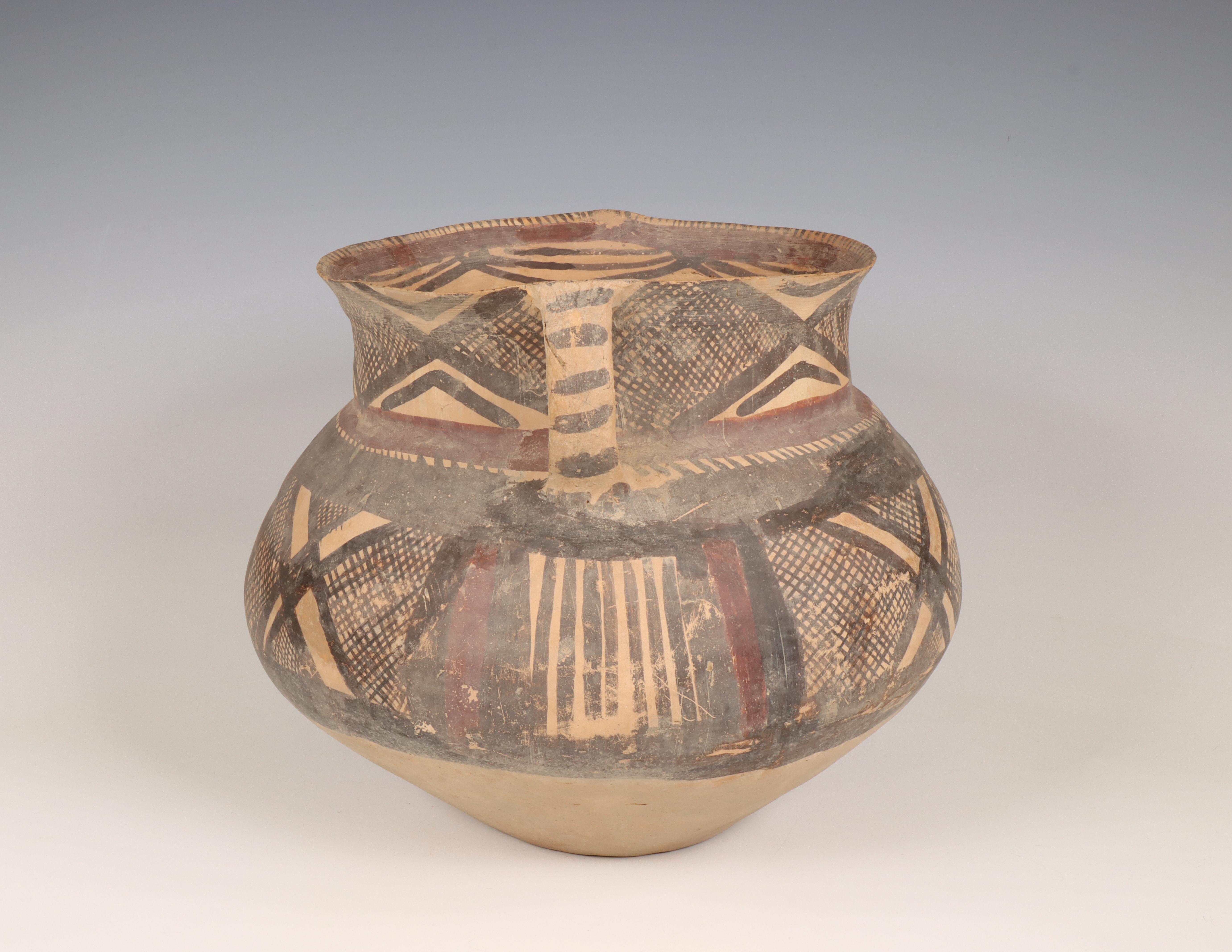 China, earthenware pot, Majiayao culture, Banshan phase, mid 3rd millennium BC, - Image 3 of 6